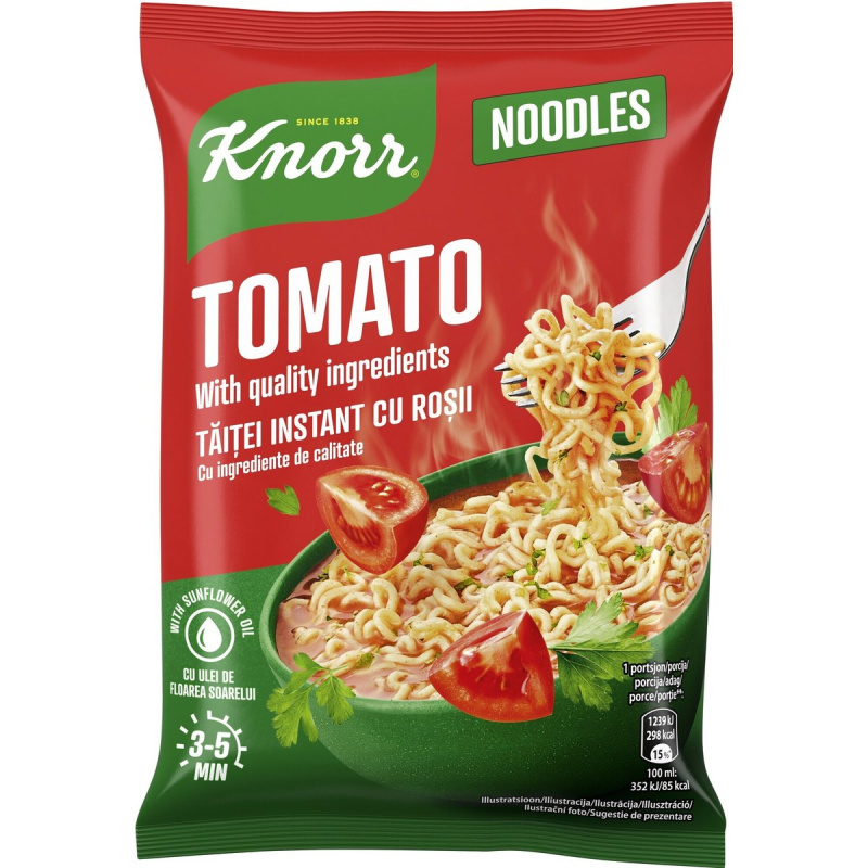 Knorr Nudle s rajčatovou polévkou