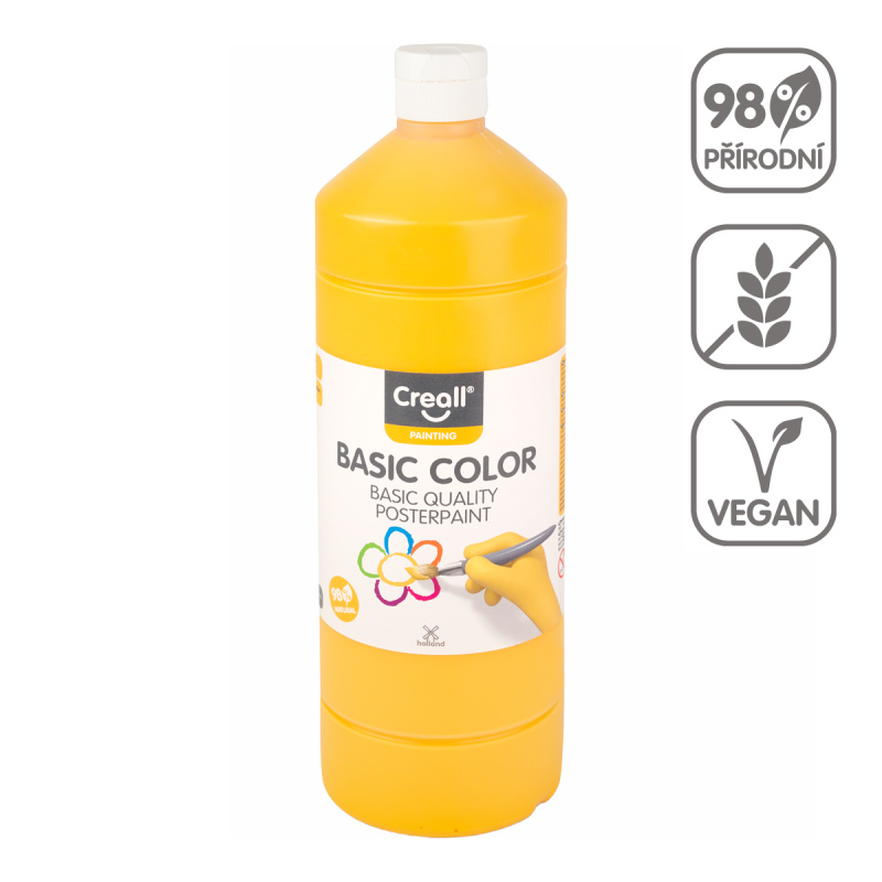 Temperová barva Creall - 1 L - tmavě žlutá