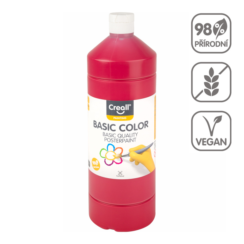 Temperová barva Creall - 1 L - tmavě červená