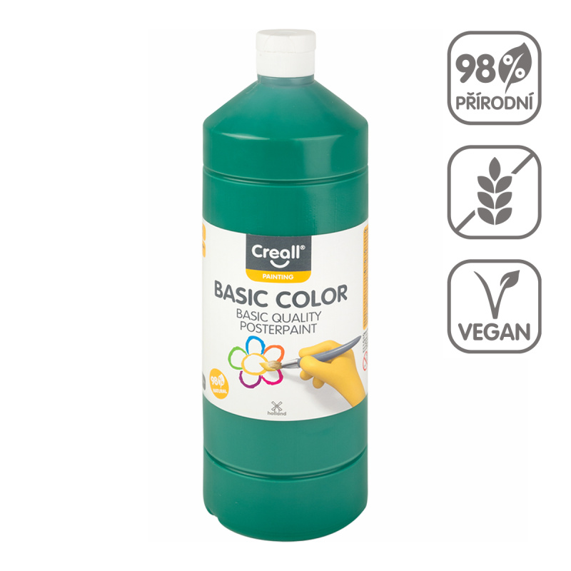 Temperová barva Creall - 1 L - tmavě zelená
