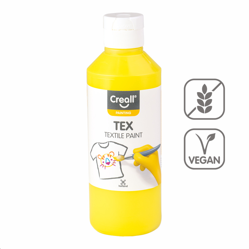 Textilní barva Creall TEX, 250 ml, žlutá
