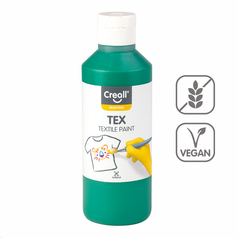 Textilní barva Creall TEX, 250 ml, zelená