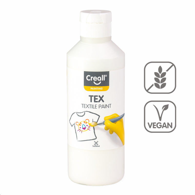 Textilní barva Creall TEX, 250 ml, bílá