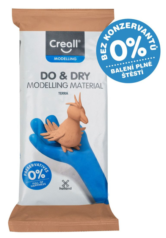 Samotvrdnoucí hmota Creall, 500g, terakota