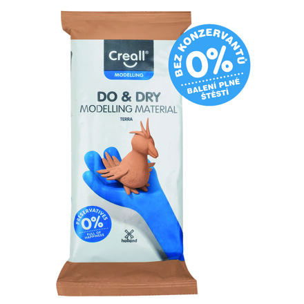 Samotvrdnoucí hmota Creall, 500g, terakota