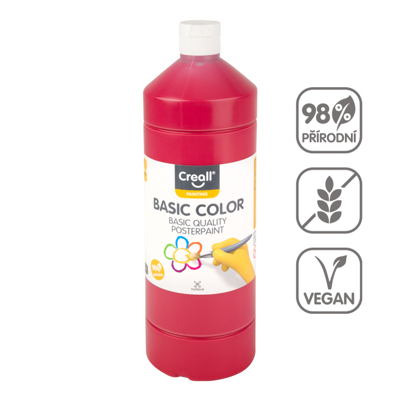Temperová barva Creall 500 ml - tmavě červená
