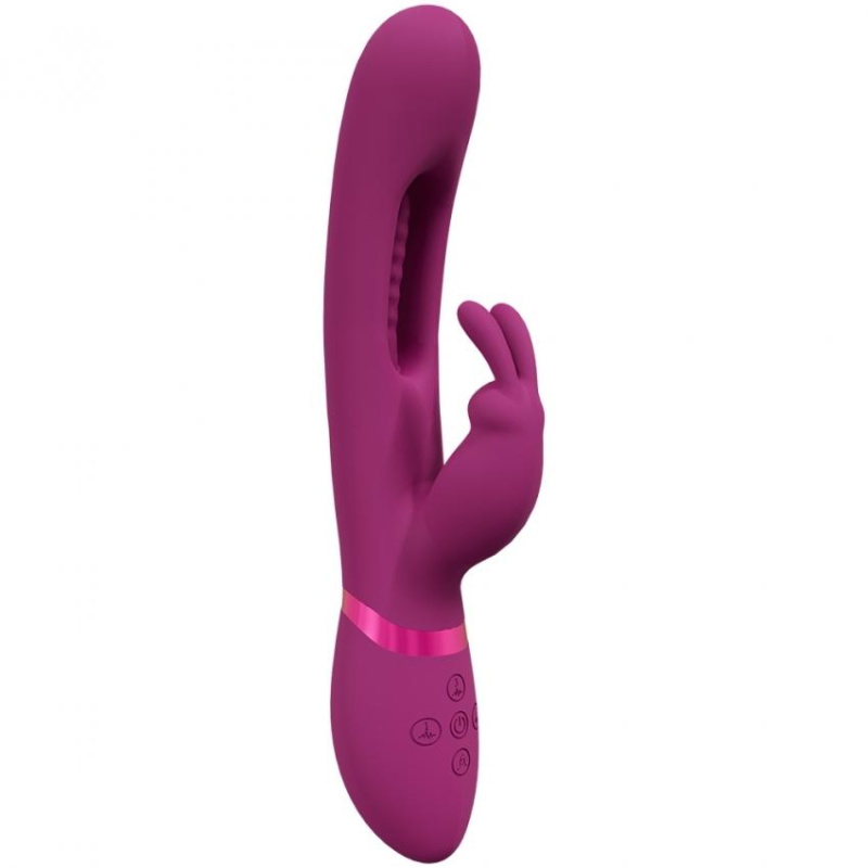 VIVE Mika Rabbit vibrátor s extra stimulací pro bod G - růžový