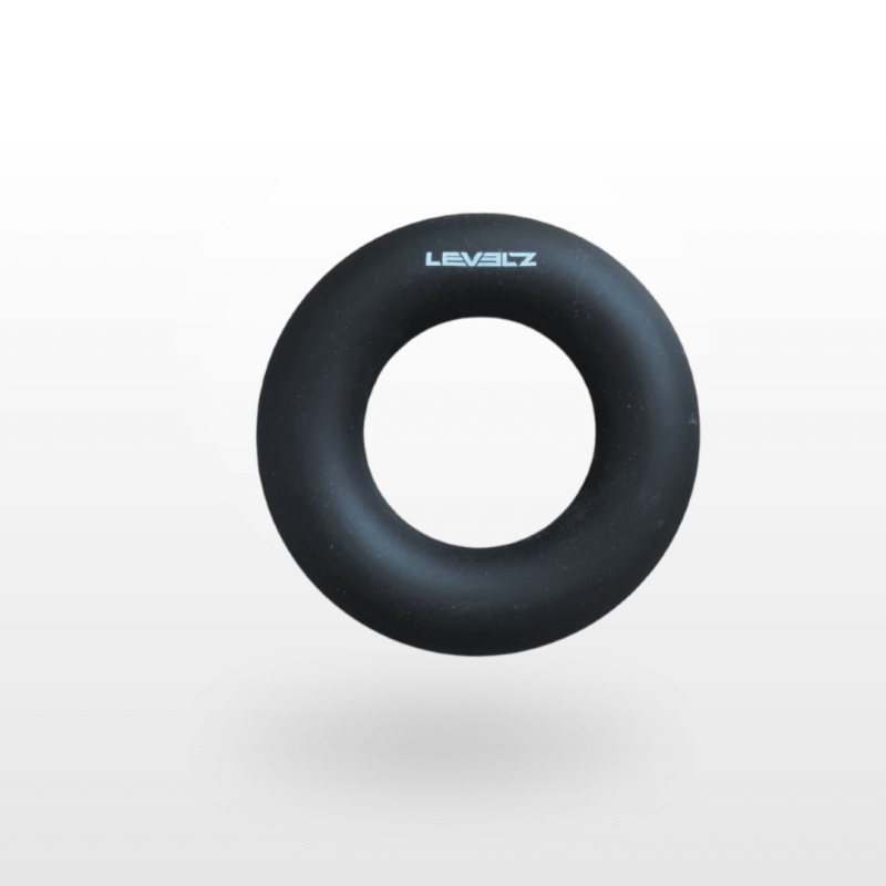 Levelz Liquid Silicone Cockring Black silikonový erekční kroužek na penis - M