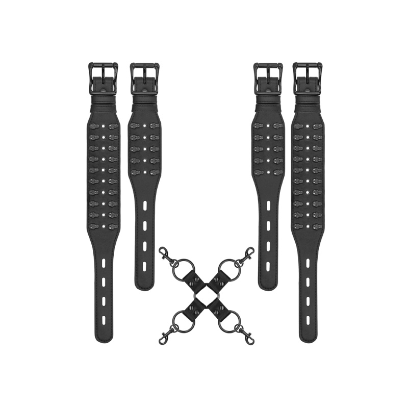 Ouch Skulls and Bones Hogtie with Spikes