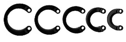 ManCage Extra velké náhradní kroužky - černé