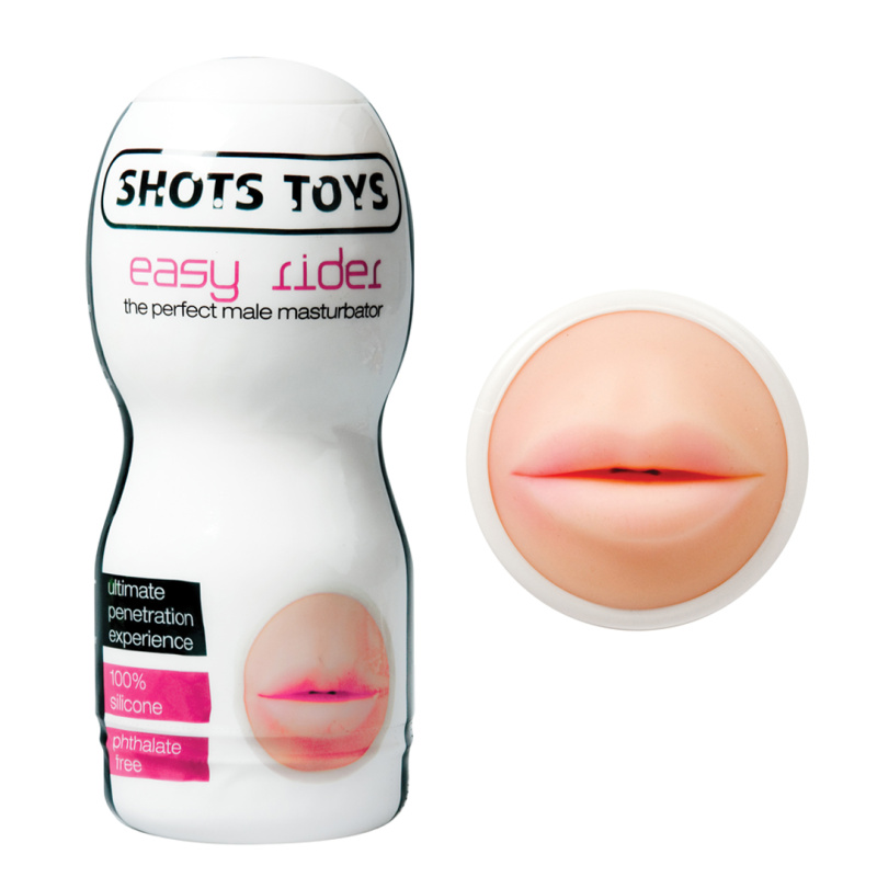 Shots Toys Easy Rider Mouth - masturbátor ve tvaru úst