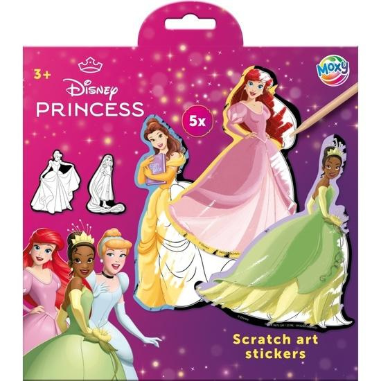 Vyškrabávací samolepky Disney Princezny 5 ks
