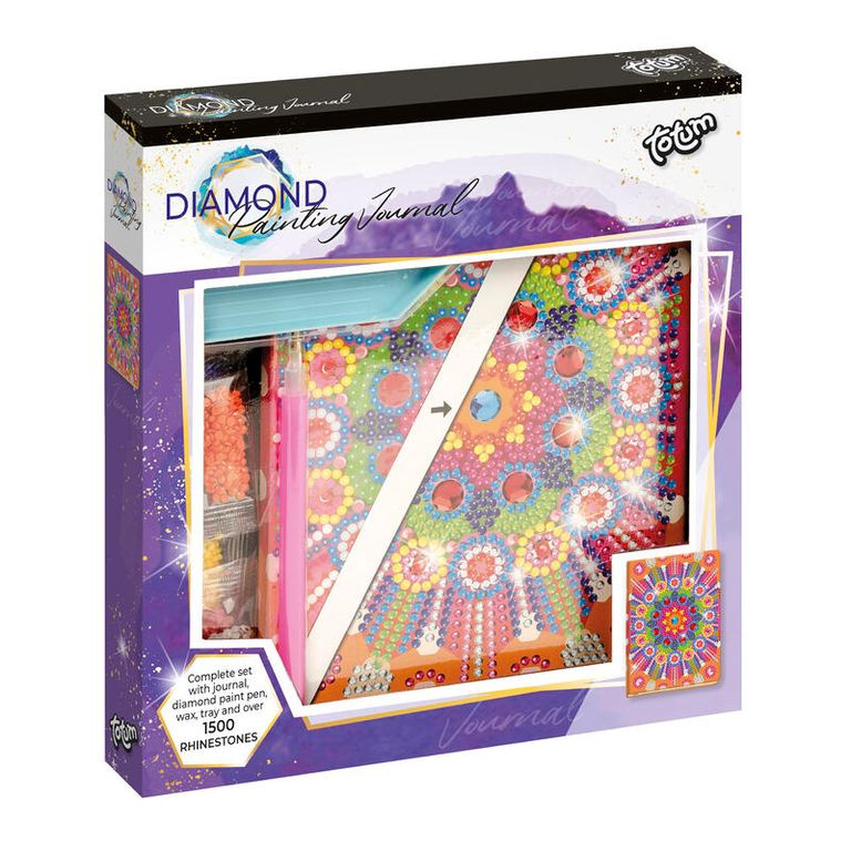 Lowlands Kreativní sada diamantový deník mandala s nalepovacími diamanty