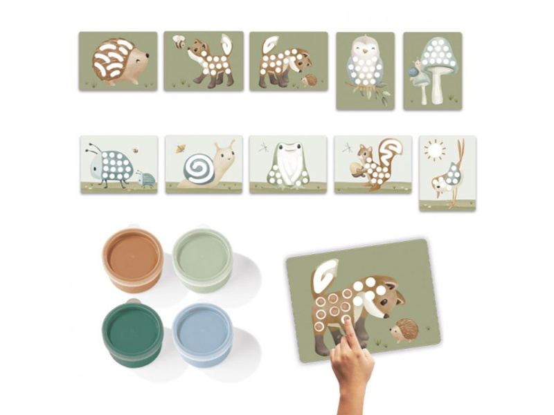 Kreatívna sada maľovanie prstami Forest Friends