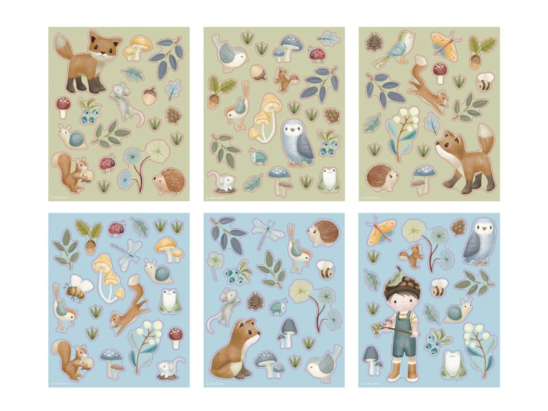 Sada se samolepkami Forest Friends
