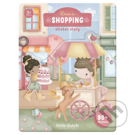 Knižka so samolepkami Nakupovanie Rosa