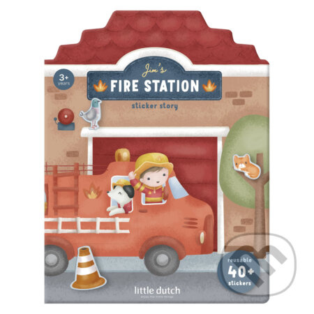 Knižka so samolepkami Hasičská stanica Jim