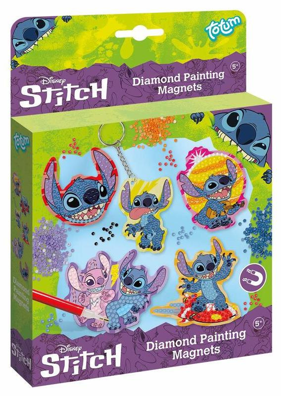Stitch diamantové malování – magnetky pro děti