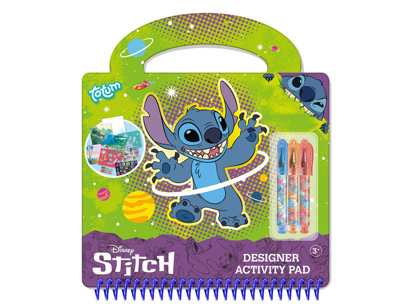 Blok s aktivitami Stitch