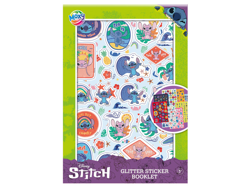 Moxy třpytivé samolepky Stitch
