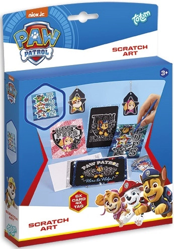 Paw Patrol rubbel karty se psími přívěsky