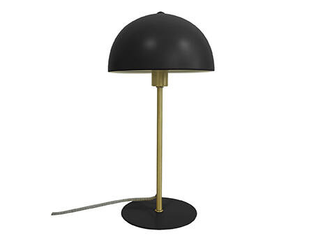 Leitmotiv Stolní lampa ve tvaru houby BONNET, Ø 20 cm černá
