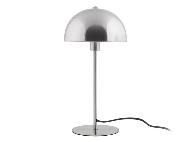 Leitmotiv Stolní lampa ve tvaru houby BONNET, Ø 20 cm stříbrná