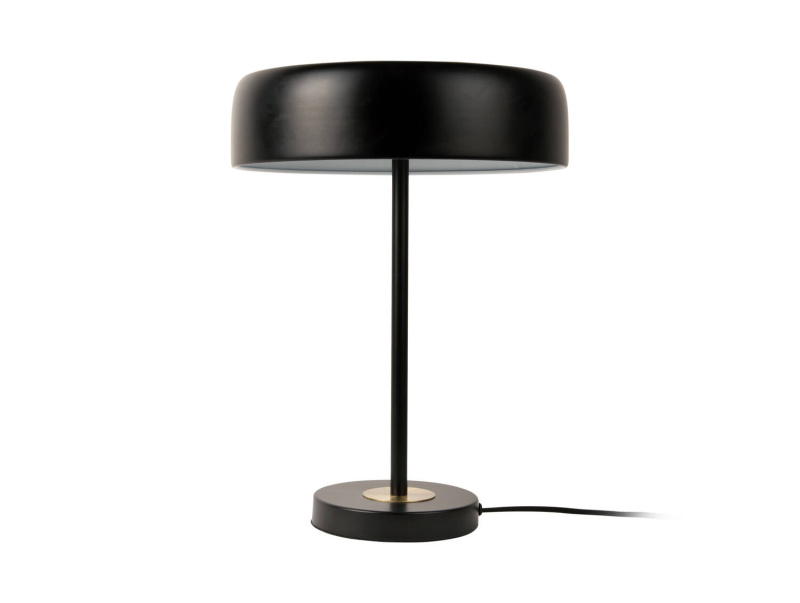 Leitmotiv Stolní černá lampa DISC, Ø 30 cm černá