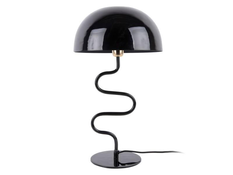 Leitmotiv Stolní lampa ve tvaru hřibu TWIST, kovová, výška 54 cm, černá černá