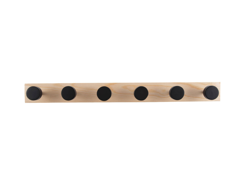 present time Nástěnný věšák na oblečení KNOBS, 60 cm hnědá