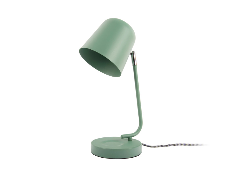 Leitmotiv Kovová stolní lampa ENCANTAR, výška 38,5 cm, zelená zelený