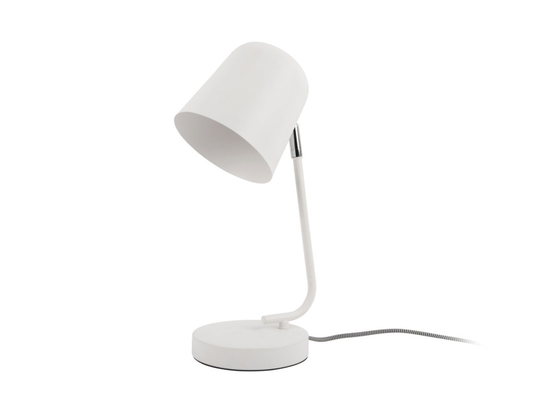 Leitmotiv Kovová stolní lampa ENCANTAR, výška 38,5 cm, bílá bílý