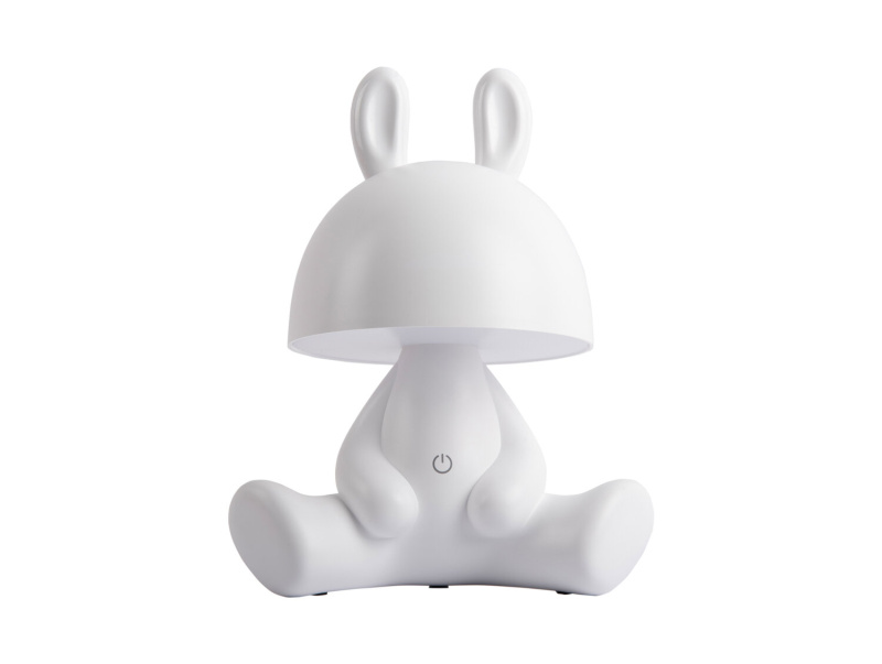 Leitmotiv Noční lampička do dětského pokoje BUNNY, bezdrátová, bílá bílý