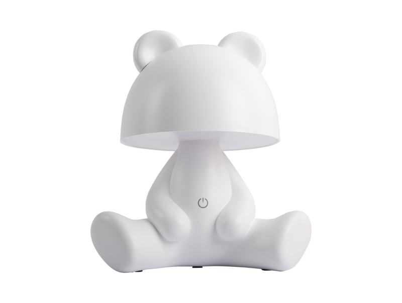 Leitmotiv Noční lampička do dětského pokoje BEAR, bezdrátová, bílá bílý