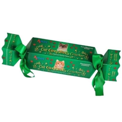 Vánoční nadílka pamlsek plus hračka kočka