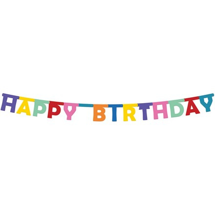 Banner Happy Birthday 1,6 m 1 ks