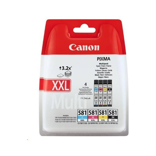 Sada Cartridgeů Canon CLI-581 XXL - 4 barvy