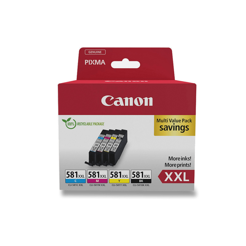 Sada Cartridgeů Canon CLI-581 XXL - 4 barvy