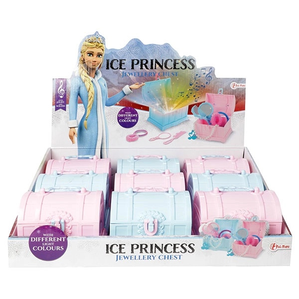 Toi Toys ICE PRINCESS šperky v truhličce s pokladem se světlem a zvukem - 1 kus