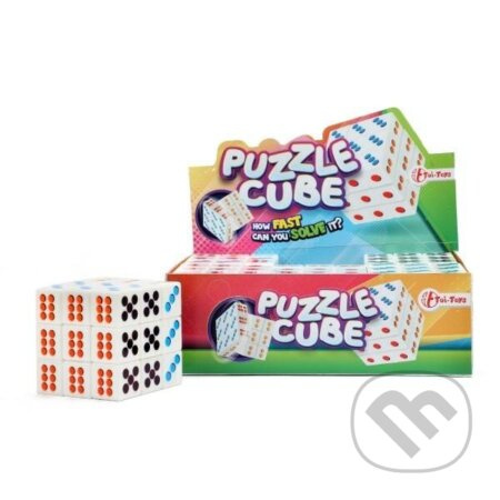 Kostka hlavolam 3x3x3 plast ve fólii 6x6x6cm