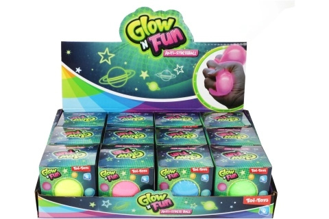 Antistresový míček Glow ’n’ Fun – svítící mačkací míček