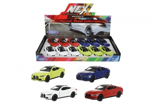 Teddies Welly Auto BMW M4 kov/plast 12cm na zpětné natažení