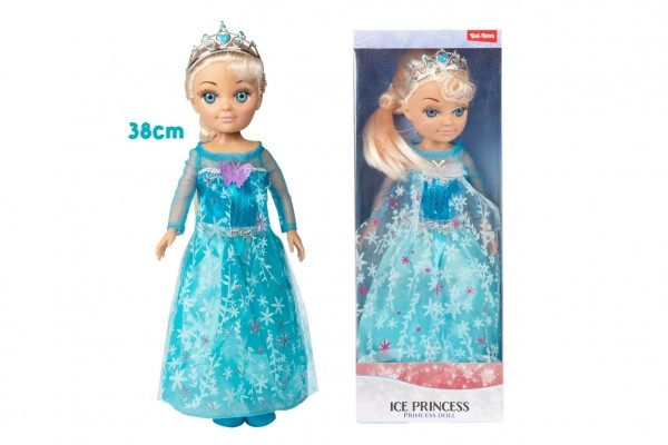 Panenka princezna ledová/zimní plast 38cm v krabici 15x40x8,5cm
