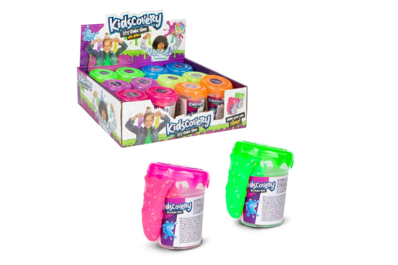 Kidscovery sada na výrobu slizu – 6 barev (12 ks v boxu)