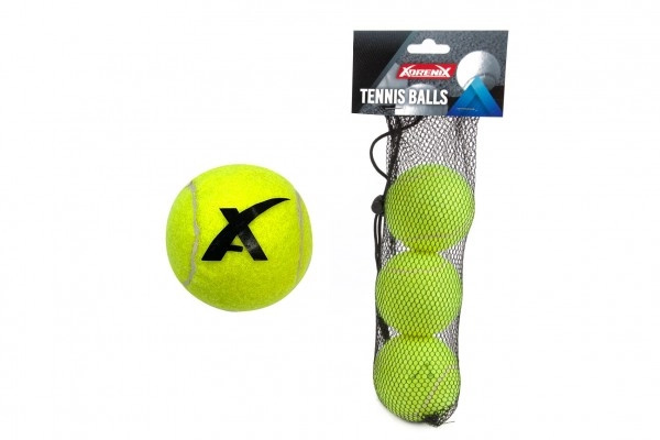 Teddies Míček tenisový 3ks v síťce