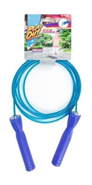 Švihadlo 280 cm s plastovou rukojetí s kuličkovými ložisky modré