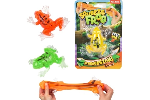 Natahovací gumová žába 10 cm