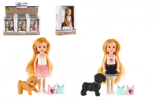 Teddies s pejskem a doplňky 12cm