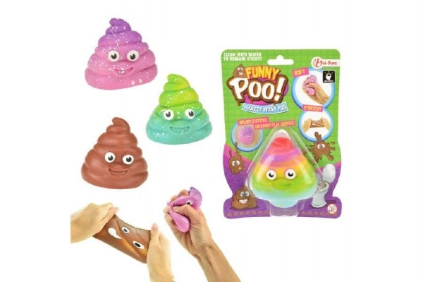 Elastická antistresová slizová hmota, 7 cm, různé barvy