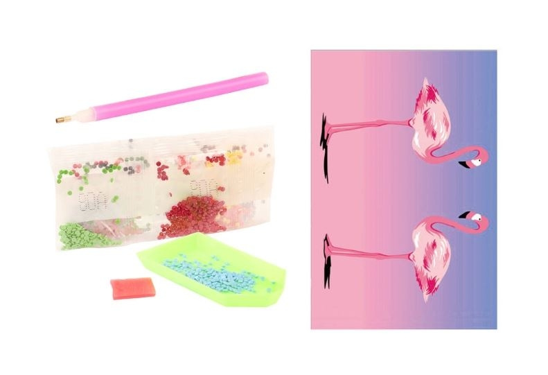 Diamantové malování s doplňky mix barev